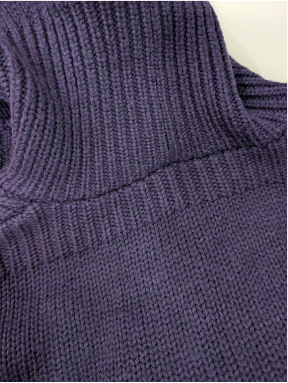 Zero + Maria Cornejo Merino Wool Hooded Zip Cardigan Purple Ruched S - Picture 14 of 16